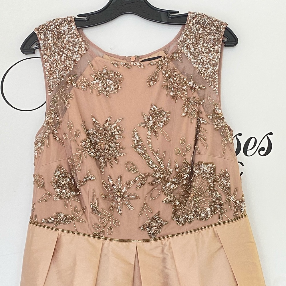 Adrianna Papell hi&low top beaded long Gown - Picture 6 of 10